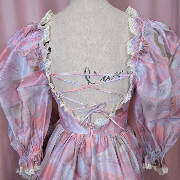 Selkie Sugar Mushroom Tree Hugger Dress Pink Size XS - Picture 16 of 16